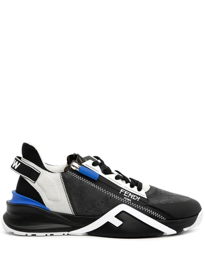 Fendi Flow Low-top Sneakers In Grey,black,blue