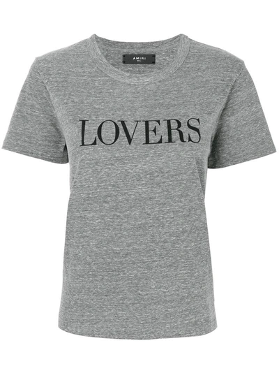 Amiri Lovers Printed T-shirt - Grey