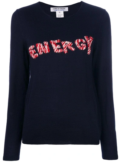 Comme Des Garçons Comme Des Garçons Energy Embroidered Jumper