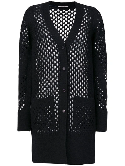 Dorothee Schumacher Open Weave Long Line Cardigan