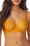 Dkny Sheer Convertible Strapless Bra In Gold