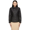 Burberry Fernleigh Thermoregulated Diamond Quilted Jacket In Black