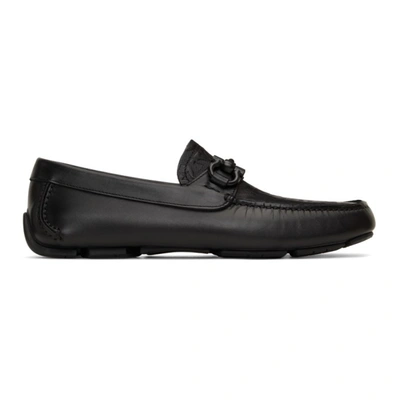 Ferragamo Black Parigi New Driver Loafers