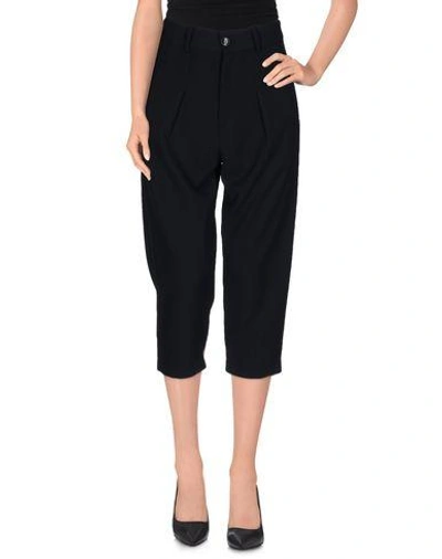 Ottod'ame Cropped Pants & Culottes In Dark Blue