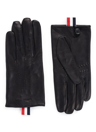 Thom Browne Sheepskin Leather Gloves