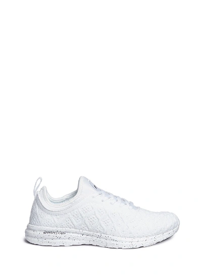 Apl Athletic Propulsion Labs 'techloom Phantom' Knit Sneakers In White Pristine