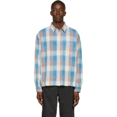 John Elliott Hemi Point Sur Check Oversize Cotton Button-up Shirt In Multicolour
