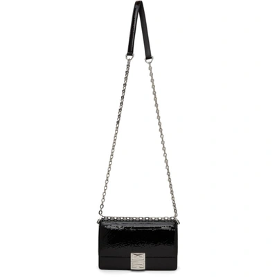 Givenchy Black Patent Small 4g Chain Bag In 001 Black