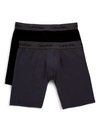Calvin Klein Basic Boxer Shorts Set In Abc Black