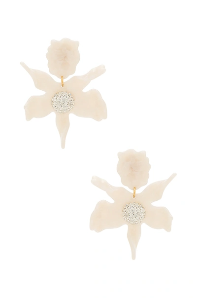 Lele Sadoughi 14k-gold-plated, Crystal, & Acetate Lily Drop Earrings In Blush