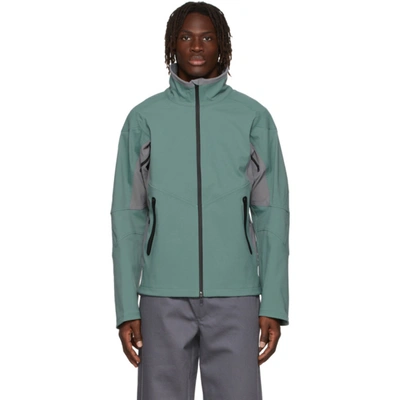 Gr10k Blue Petrolio Moleteni Skeleton Jacket | ModeSens