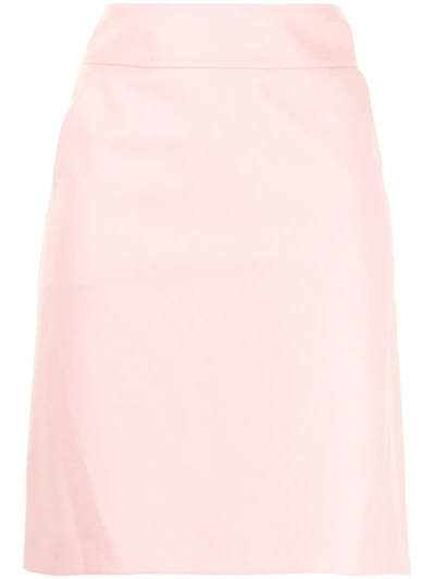 Paule Ka Above-knee Pencil Skirt In Pink
