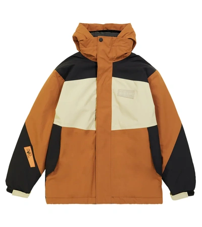 Molo Kids' Harrison Ski Jacket Iron In Brown