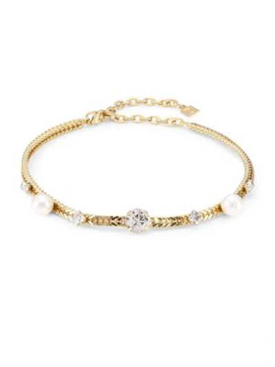 Dannijo Lulu Crystal Choker In Yellow Gold