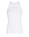 Splits59 Ashby Rib-knit Racerback Tank In White