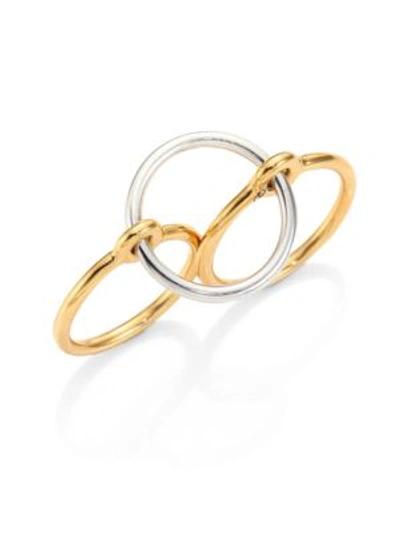 Charlotte Chesnais Women's Three Lovers Ring In Gold Silver