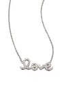 Sydney Evan Women's Love Diamond & 14k White Gold Small Pendant Necklace