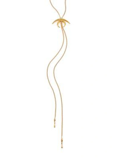 Chan Luu Spiked Lariat Necklace In Gold