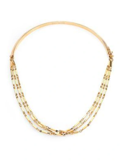 Eddie Borgo Peaked Chain Necklace In Gold