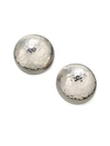 Ippolita Classico Sterling Silver Hammered Button Clip-on Earrings