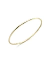 Ippolita Classico Thin 18k Yellow Gold Hammered Bangle Bracelet