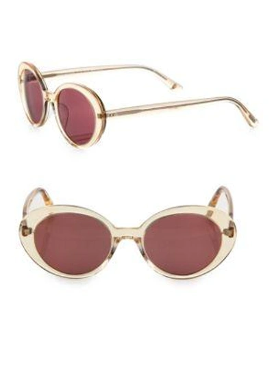Oliver Peoples Parquet 50mm Oval Sunglasses In Pink