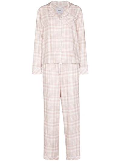Rails Clara Checked Pyjama Set In Pink