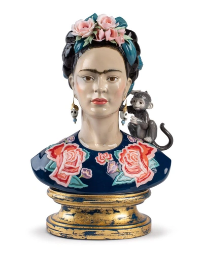 Lladrò Frida Kahlo Figurine Limited Edition In Blue