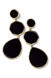 Ippolita Polished Rock Candy 18-karat Gold Onyx Earrings