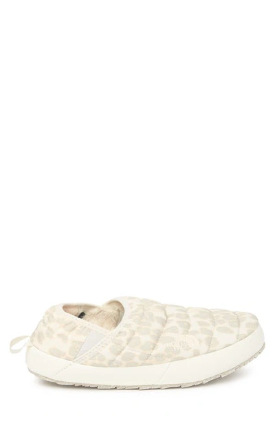 The North Face Thermoball™ Traction Water Resistant Slipper In Silver Grey Leopard Print