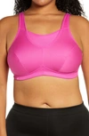 Glamorise No-bounce Camisole Sports Bra In Rose Violet