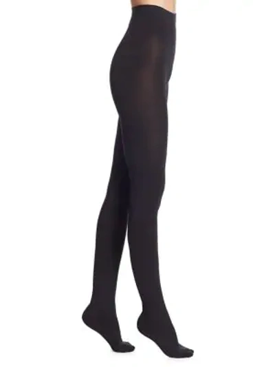 Wolford Ind. 100 Leg Support Opaque Tights In Black