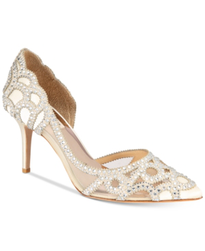 badgley mischka marla peep toe