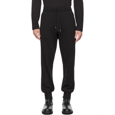 Dries Van Noten Black French Terry Jogger Lounge Pants In 900 Black