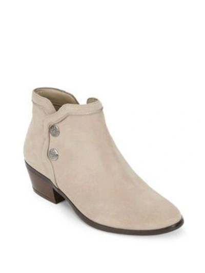 Sam Edelman Pacer Suede Booties In Putty