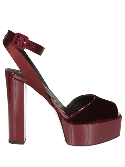 Giuseppe Zanotti Lavinia Platform Sandals In Amaranto