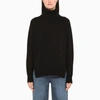 Chloé Navy Blue Turtle-neck Pullover In Black