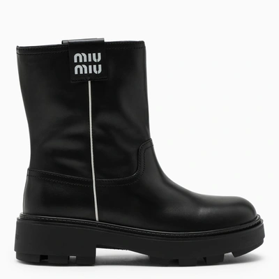 Miu Miu Black Low Boots