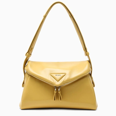 Prada Yellow Leather Shoulder Bag