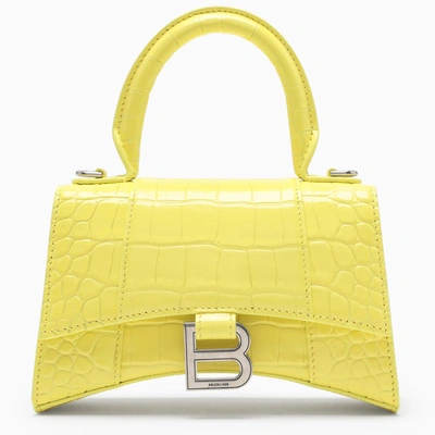 Balenciaga Yellow Hourglass Xx's Small Handbag