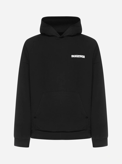 Balenciaga Logo Cotton Hoodie