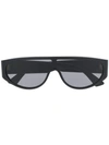 Bottega Veneta Mask Wraparound-frame Sunglasses In Black