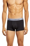 Calvin Klein 3-pack Low Rise Microfiber Trunks In W28 Bk B A D Wb