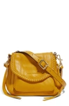 Aimee Kestenberg Mini All For Love Convertible Leather Crossbody Bag In Golden Root
