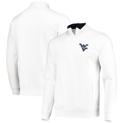 Colosseum Men's White West Virginia Mountaineers Tortugas Logo Quarter-zip Jacket