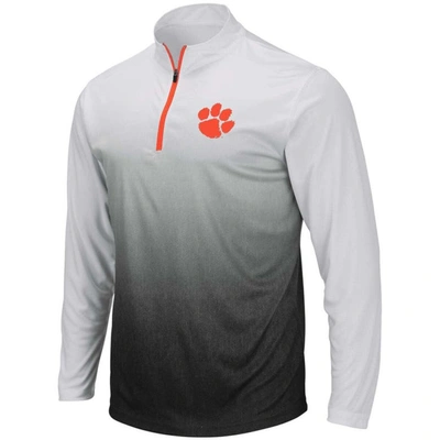 Colosseum Men's Gray Clemson Tigers Magic Team Logo Quarter-zip Jacket