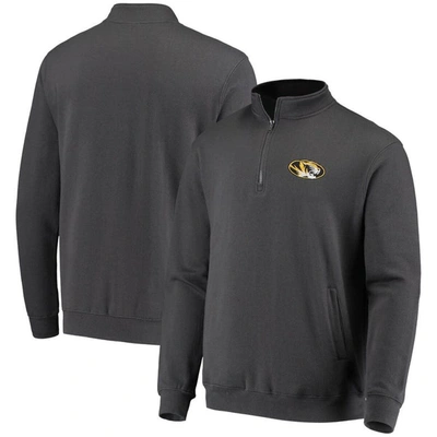 Colosseum Men's Charcoal Missouri Tigers Tortugas Logo Quarter-zip Jacket