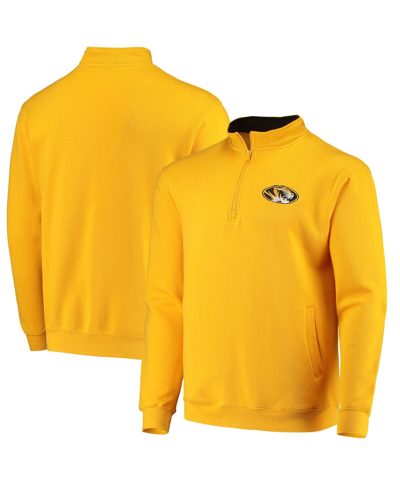 Colosseum Men's Gold-tone Missouri Tigers Tortugas Logo Quarter-zip Jacket