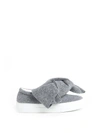 Joshua Sanders Bow Slip-on Sneaker In Grey