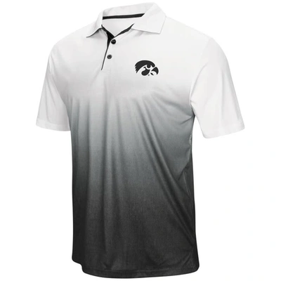 Colosseum Men's Heather Gray Iowa Hawkeyes Magic Team Logo Polo Shirt